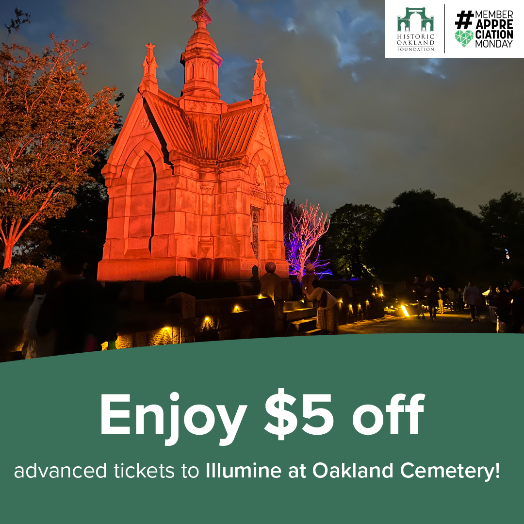 Enjoy $5 off advanced tickets to Illumine at Oakland Cemetery